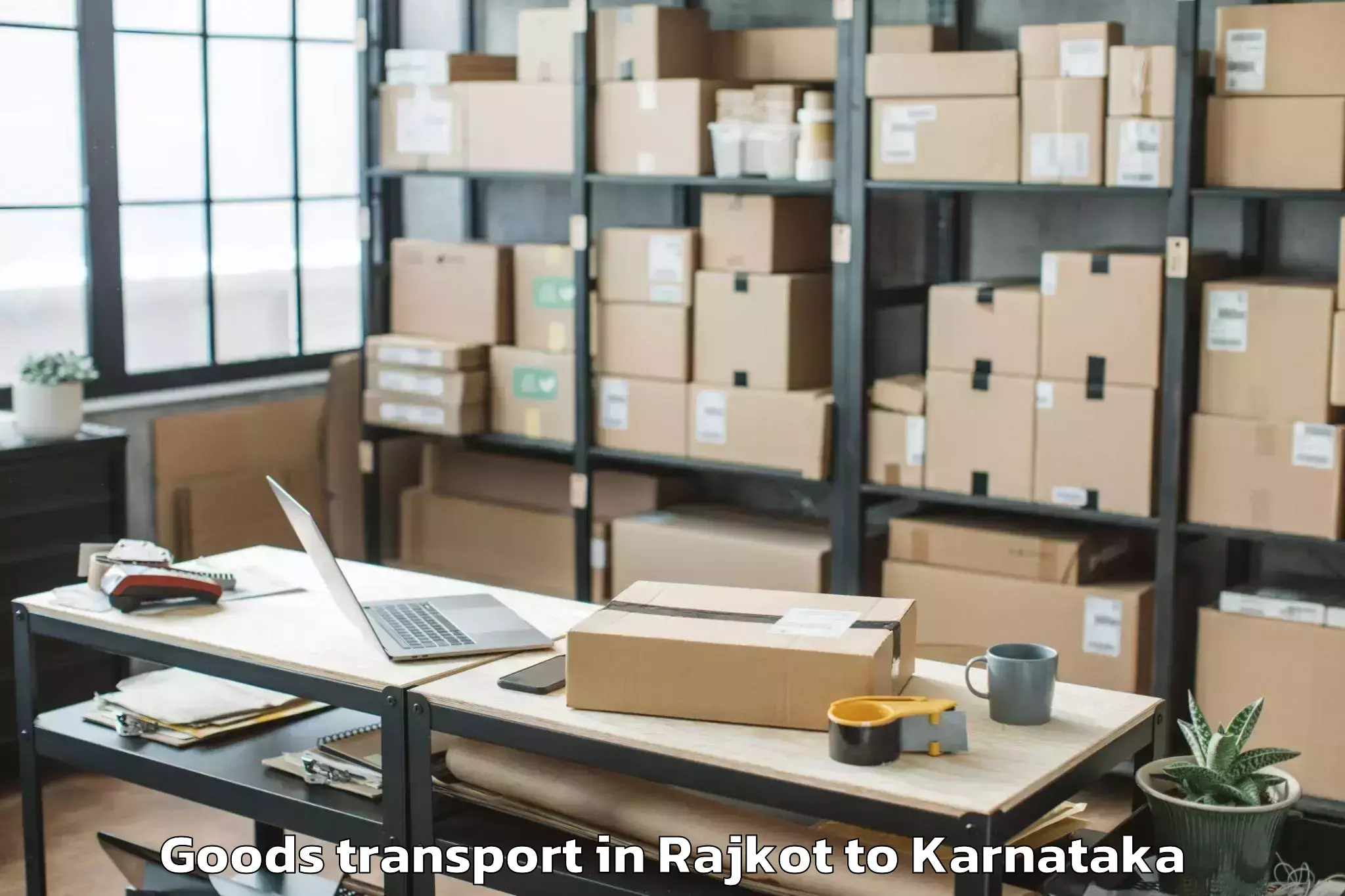 Reliable Rajkot to Chamrajnagar Goods Transport